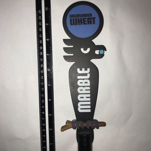 Rare Marble Wildflower Wheat beer tap handle - Picture 4 of 8
